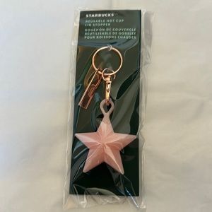 Starbucks Star Reusable Hot Cup Lid Stopper Keychain